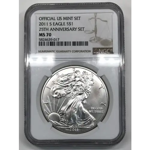 2011 S 25TH ANNIVERSARY SET OFFICIAL US MINT SET (4)