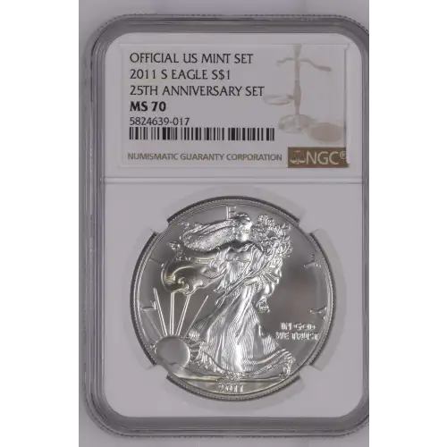 2011 S 25TH ANNIVERSARY SET OFFICIAL US MINT SET (4)
