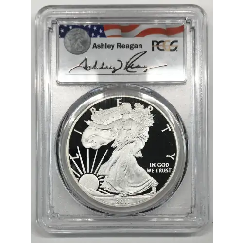 2011-W $1 Silver Eagle Ashley Reagan, DCAM