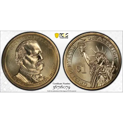 2012-P $1 Grover Cleveland 24th Position A