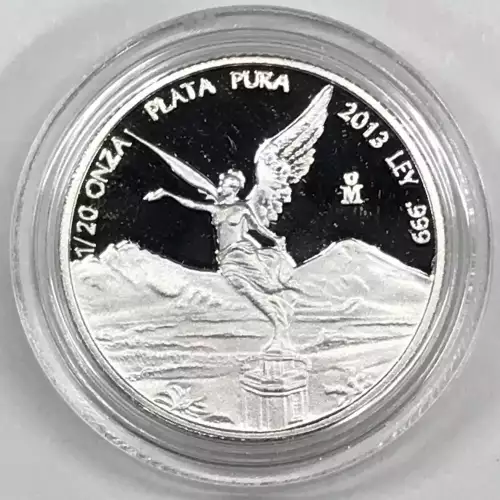 2013-Mo Mexico 1/20 oz (onza) Proof Silver Libertad  (2)