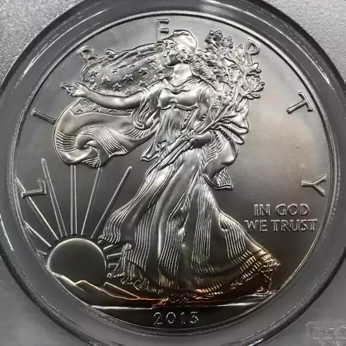 2013-W $1 Burnished Silver Eagle First Strike (3)