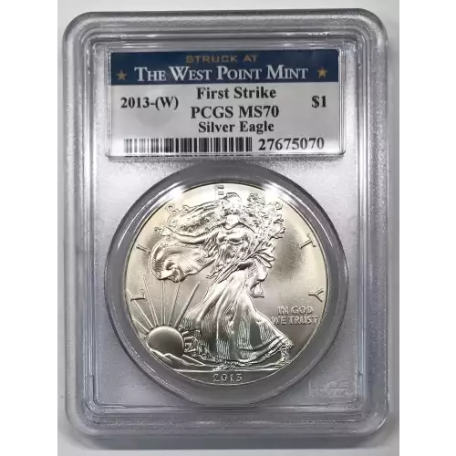 2013-(W) $1 Silver Eagle Struck at West Point First Strike (2)