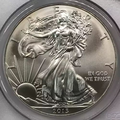 2013-(W) $1 Silver Eagle Struck at West Point First Strike (3)