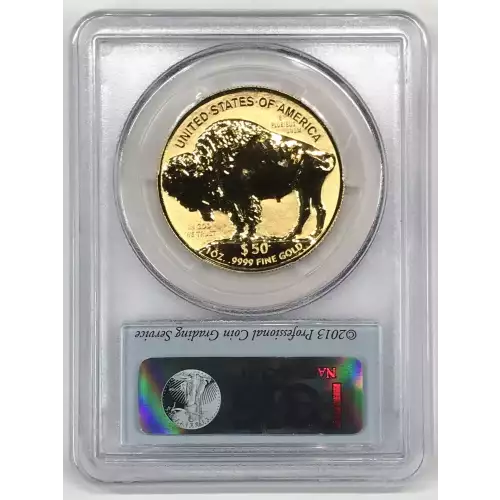 2013-W $50 American Buffalo Rev PR First Strike .9999 Fine Gold 100th Anniversary