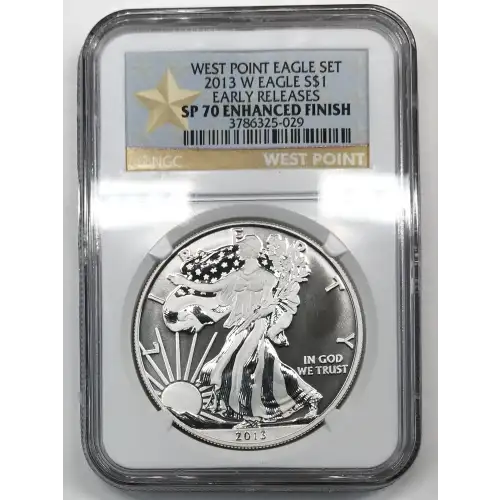 2013 W WEST POINT EAGLE SET EARLY RELEASES OFFICIAL US MINT SET ENHANCED FINISH (2)