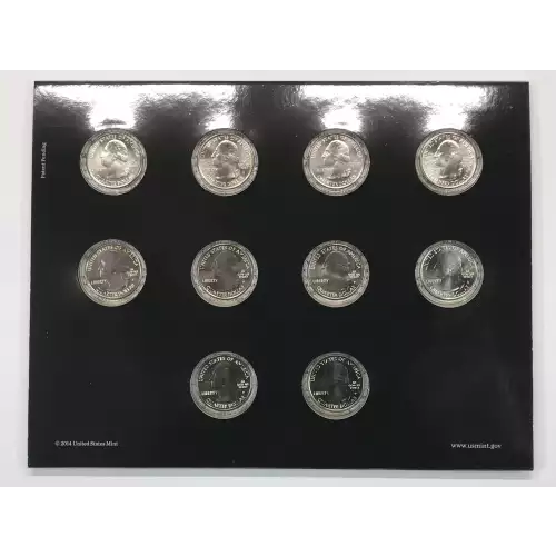 2014 America the Beautiful ATB Quarters Uncirculated 10-Coin P&D Set US Mint OGP (2)