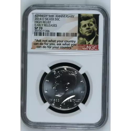 2014 D HIGH RELIEF EARLY RELEASES KENNEDY 50th ANNIVERSARY  (2)