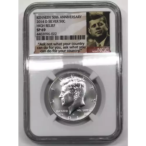 2014 D HIGH RELIEF KENNEDY 50th ANNIVERSARY  (2)