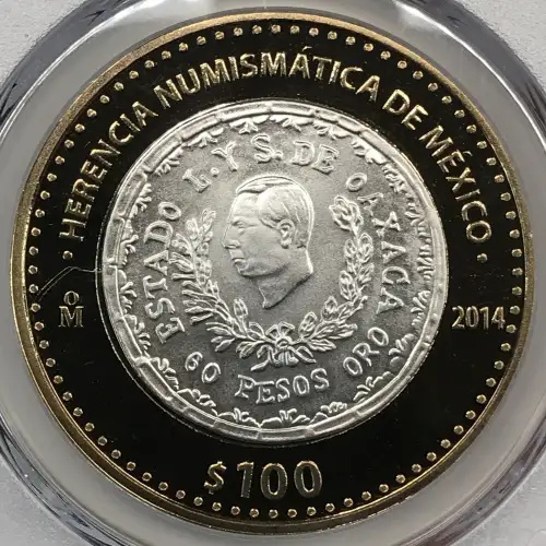 2014-Mo 100 P Oaxaca Revolution 1916 Numismatic Heritage (3)