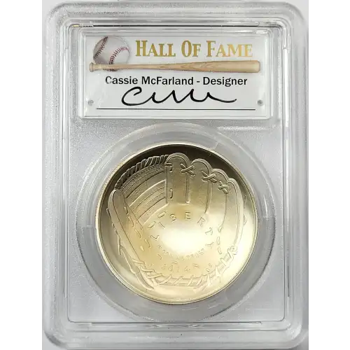 2014-P $1 Baseball Hall of Fame First Strike Cassie McFarland Signature (4)