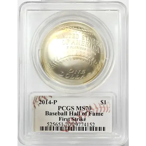2014-P $1 Baseball Hall of Fame First Strike Cassie McFarland Signature (2)
