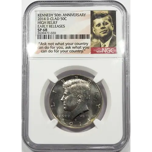 2014 P HIGH RELIEF EARLY RELEASES KENNEDY 50th ANNIVERSARY (2)