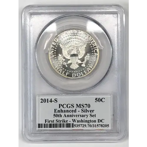 2014-S 50C Enhanced - Silver First Strike - Washington DC 50th Anniversary Set