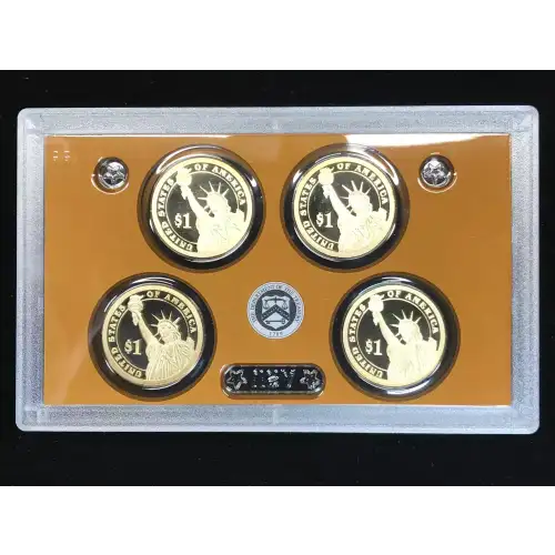 2014-S Presidential Dollar Proof Set w US Mint OGP - Box & COA (4)
