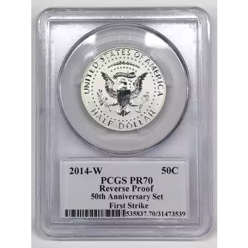 2014-W 50C Reverse Proof First Strike Moy Signature 50th Anniversary Set