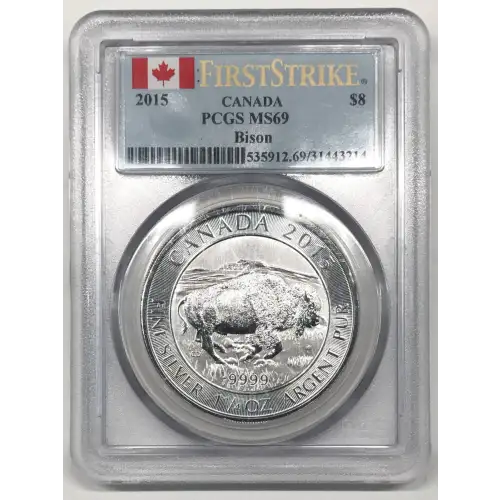 2015 $8 Bison First Strike