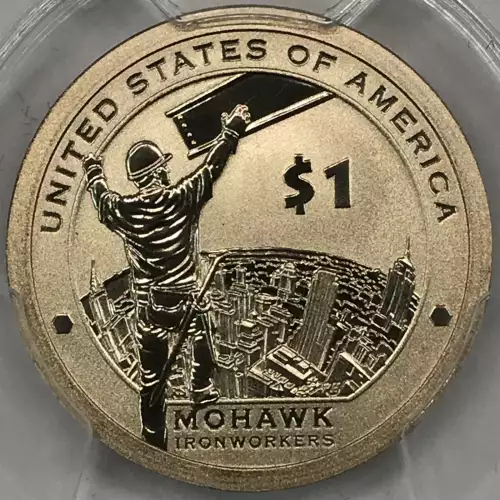 2015-W $1 Mohawk Ironworkers, Enhanced Coin & Currency Set (2)