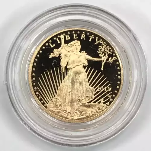 2015-W Proof 1/10 oz $5 Gold Eagle w US Mint OGP - Box & COA (3)