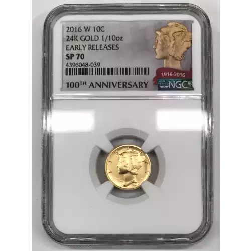 2016 24K GOLD 1/10oz EARLY RELEASES 