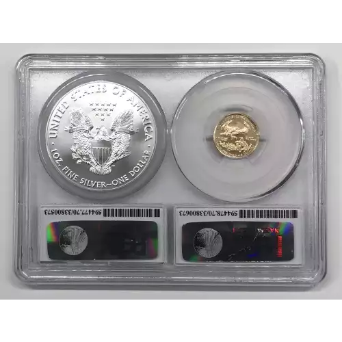 2016 $5 Gold Eagle 30th Anniversary Bimetallic Set,First Day of Issue