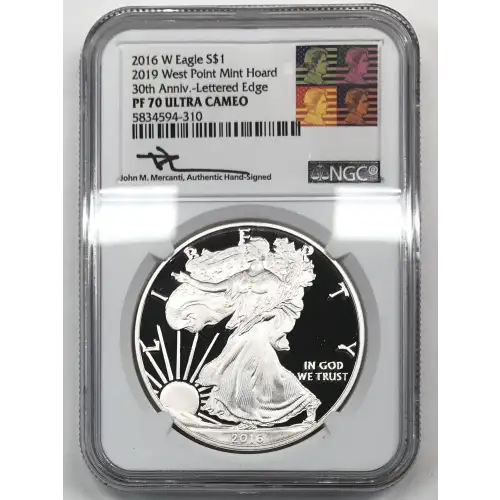2016 W 2019 W. Point Mint Hoard 30th Anniv.-Lettered Edge ULTRA CAMEO (2)