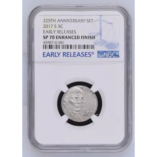 2017 EARLY RELEASES 225TH ANNIVERSARY SET ENHANCED FINISH (2)
