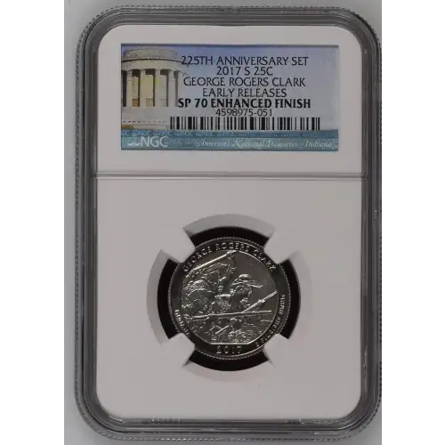 2017 GEORGE ROGERS CLARK EARLY RELEASES 225TH ANNIVERSARY SET ENHANCED FINISH (2)