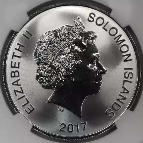 2017 John F Kennedy (JFK) 100th Anniversary of Birth Solomon Islands 1 oz Silver Dollar NGC MS70 First Day of Issue (FDOI) (5)