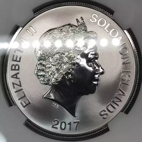 2017 John F Kennedy (JFK) 100th Anniversary of Birth Solomon Islands 1 oz Silver Dollar NGC MS70 First Day of Issue (FDOI) (4)