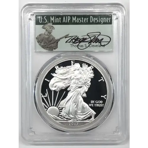 2017-S $1 Silver Eagle Congratulations Set First Day of Issue Minuteman, DCAM (2)