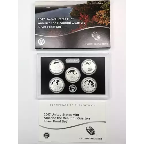 2017-S Silver Quarters Proof Set w US Mint OGP - Box & COA