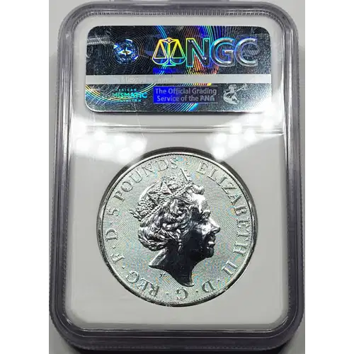 2018 2 oz Silver NGC MS-69 Great Britain 5 Pounds Queen's Beast Black Bull of Clarence generic (3)