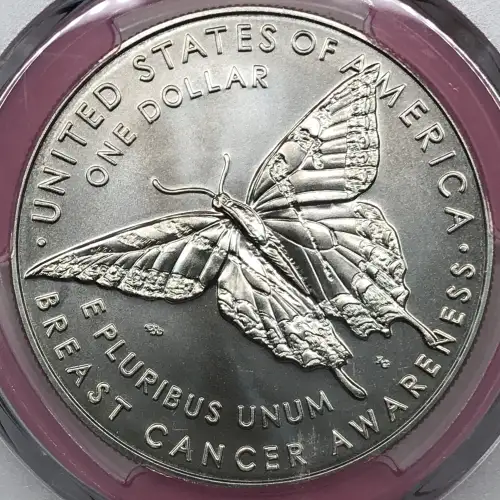 2018-P $1 Breast Cancer Awareness First Strike label (3)