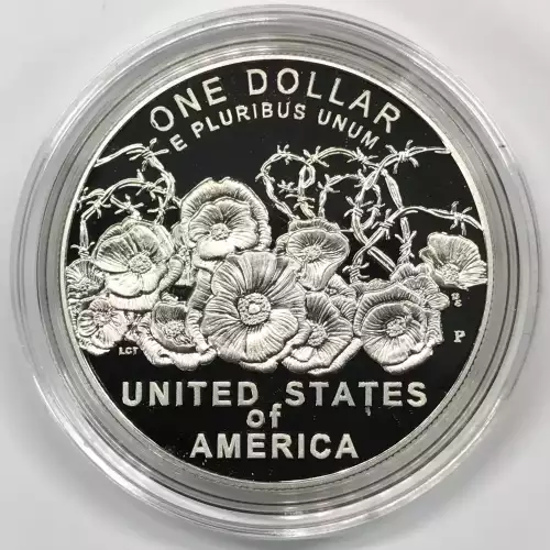 2018-P World War I (WWI) Centennial Proof Silver Dollar w US Mint OGP Box & COA (2)