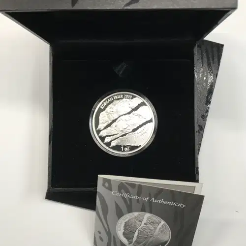 2019 1 oz Silver Round Korean Tiger KOMSCO w/ box & COA generic (3)