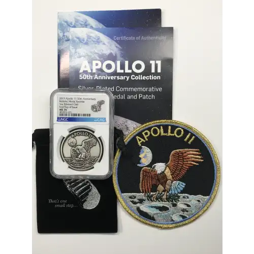 2019 1oz Apollo 11 Robbins Restrke First Day of Issue (3)