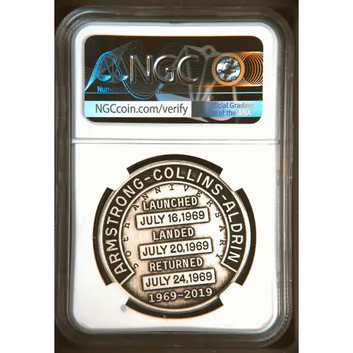 2019 1oz Apollo 11 Robbins Restrke First Day of Issue
