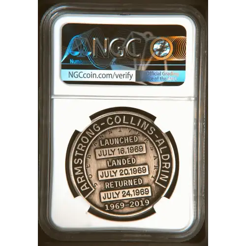 2019 1oz Apollo 11 Robbins Restrke First Day of Issue