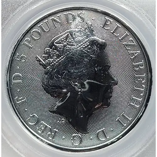 2019 2 oz Silver PCGS MS-69 Great Britain Queen's Beast Falcon  generic (2)