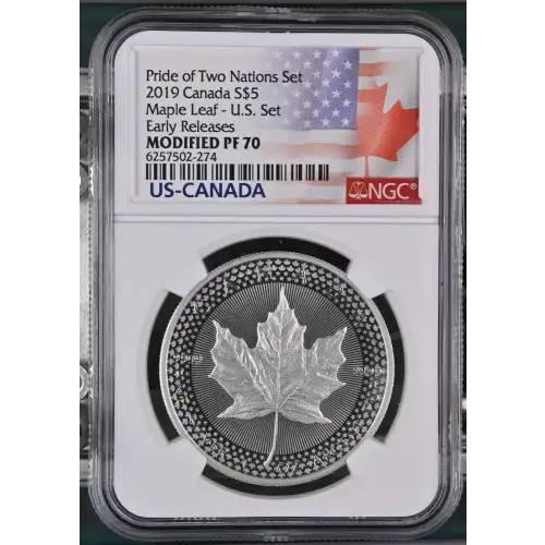 2019 Maple Leaf - U.S. Set Early Releases Pride of Two Nations Set (2)