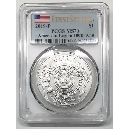 2019-P $1 American Legion 100th Ann First Strike