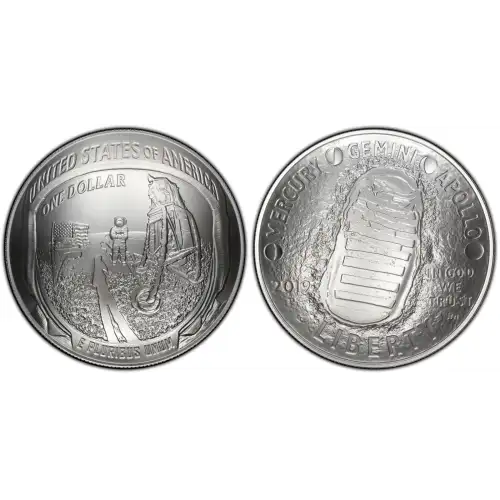 2019-P $1 Apollo 11 50th Anniversary First Strike AMF (3)