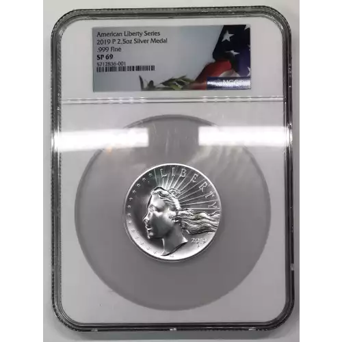 2019 P 2.5oz .999 Fine American Liberty Series  (2)