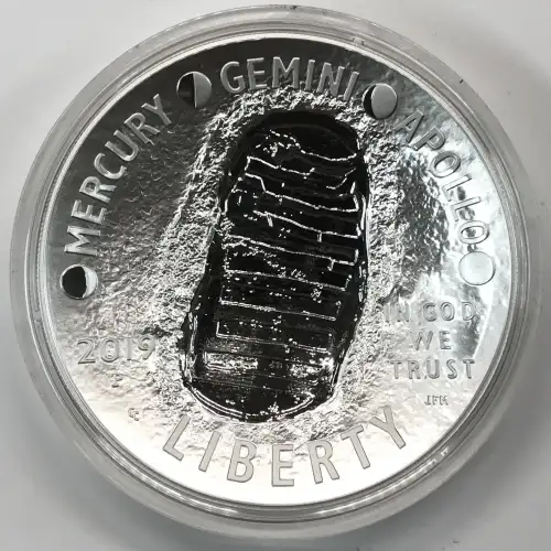 2019-P Apollo 11 50th Anniversary 5 oz Proof Silver Dollar w US Mint OGP Box COA (2)
