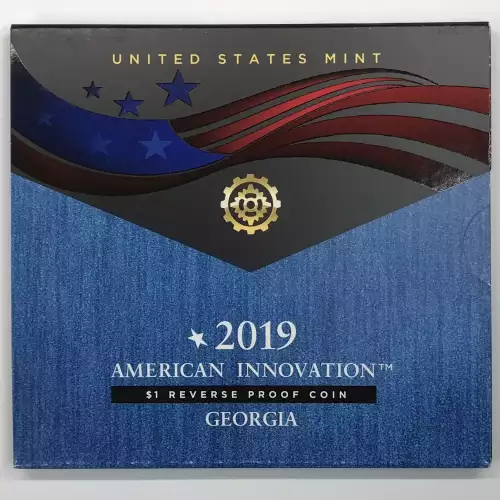 2019-S Georgia American Innovation Dollar Reverse Proof Coin w US Mint OGP