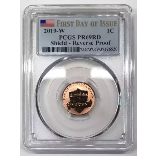 2019-W 1C Shield - Reverse Proof First Day of Issue, RD