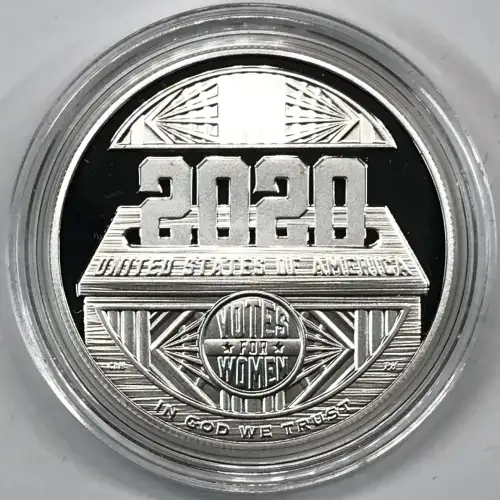 2020-P Women's Suffrage Proof Silver Dollar w US Mint OGP - Box & COA