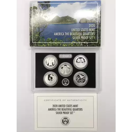 2020-S Silver Quarters Proof Set w US Mint OGP - Box & COA (3)