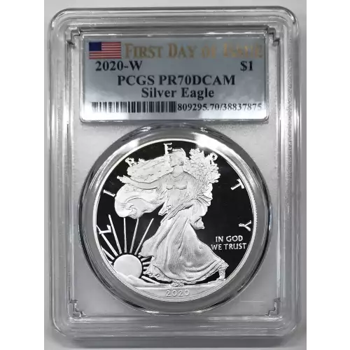 2020-W $1 Silver Eagle First Day of Issue, DCAM (2)